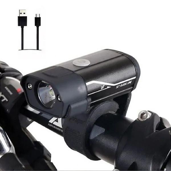 Imagem de Lanterna Bike Usb Recarregável Cinta Silicone