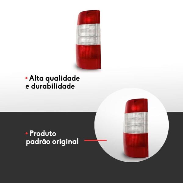 Imagem de Lanterna Courier Esquerda 96 a 09 Bicolor Re Cristal Soquete