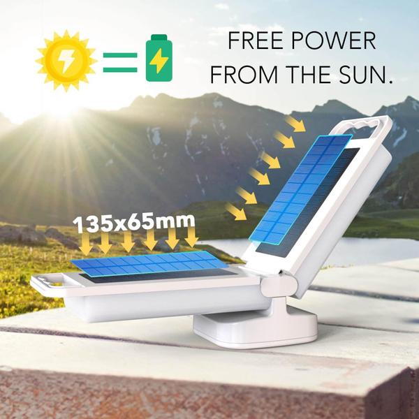 Imagem de Lanterna de acampamento Lepwings Solar 4400mAh recarregável 2 em 1