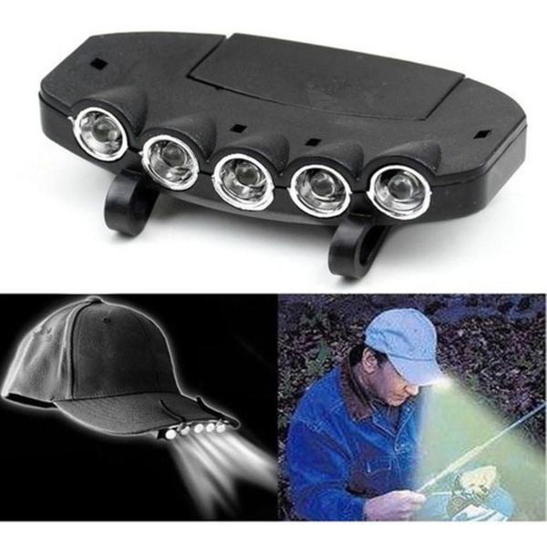 Lanterna de bone led farol de cabeca iluminacao trilha pesca clip