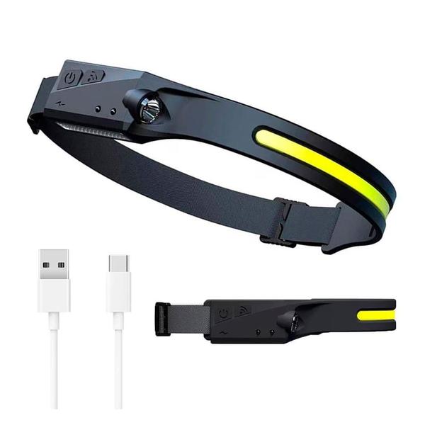 Imagem de Lanterna De Cabeça Led Recarregável Usb Pesca Bike Trilha