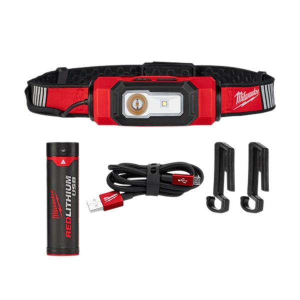 Lanterna De Cabeça Led Usb 2116-21 Milwaukee Vermelho - Lanterna