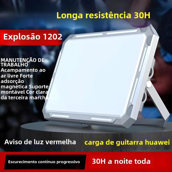 Imagem de Lanterna de Emergência Portátil e Recarregável - LED de Alta Potência à Prova D'Água