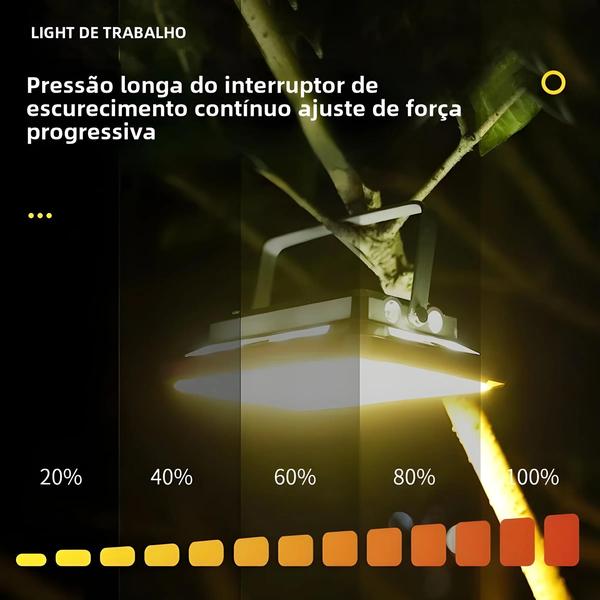 Imagem de Lanterna de Emergência Portátil e Recarregável - LED de Alta Potência à Prova D'Água