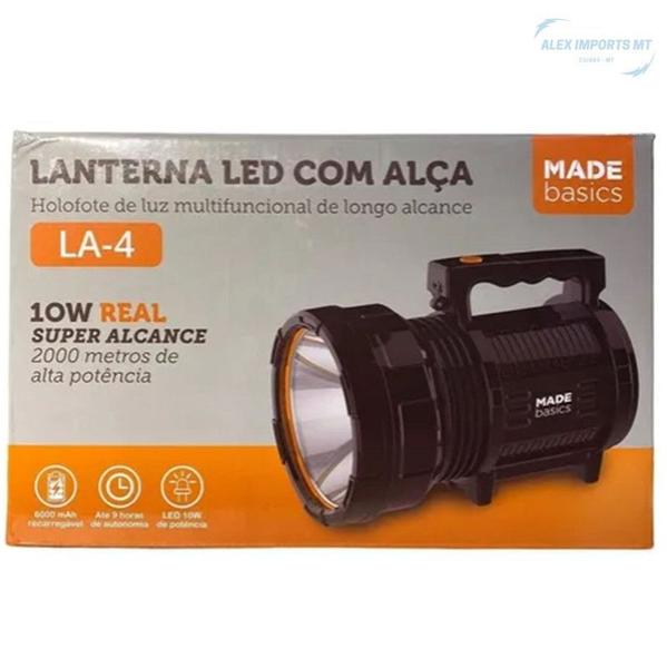 Imagem de Lanterna De Led Recarregável  Alcança 2km Varias Funções