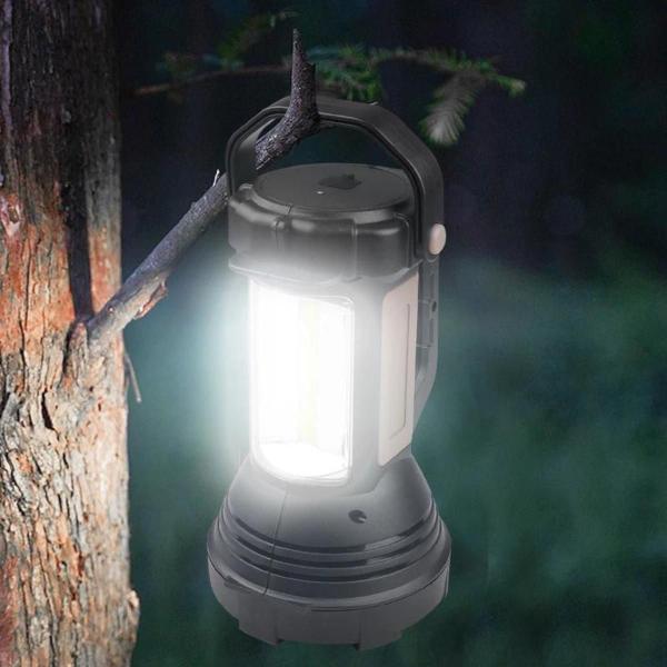 Imagem de Lanterna De Mão Farolete Holofote Led Recarregável 6 Modos de Luz Com Alça Para Pesca Camping