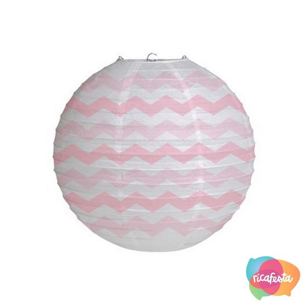 Imagem de Lanterna de papel chevron pink