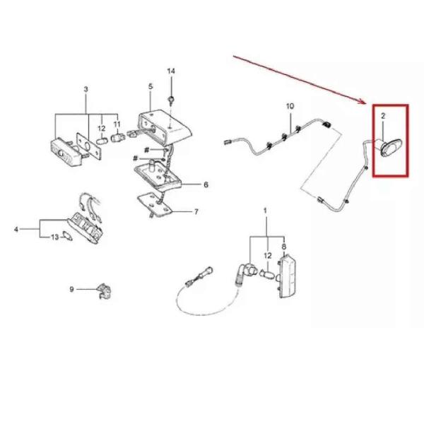 Imagem de Lanterna De Seta Do Para-lama L E / L D Ford Cargo 816/1119