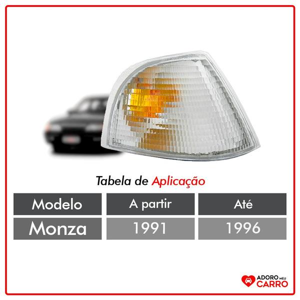 Imagem de Lanterna Dianteira Monza 91 a 96 Modelo Arteb Cristal Ld