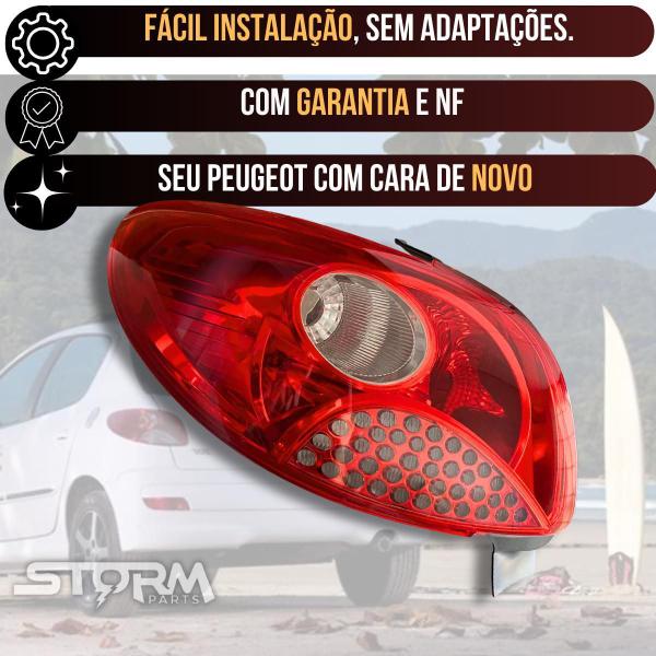 Imagem de Lanterna Esquerda Luz Freio Traseira Peugeot 207 2008 A 2015