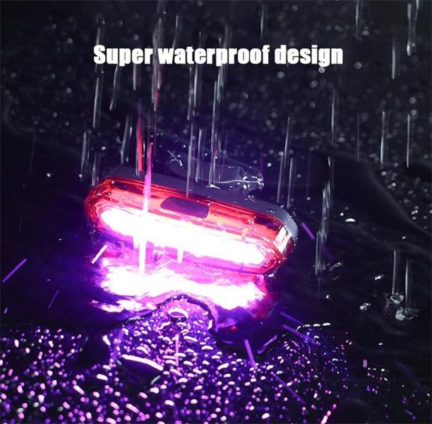 Imagem de Lanterna Farol De Bicicleta 2 Leds + Luz Traseira 3 Cores Bike Ciclismo