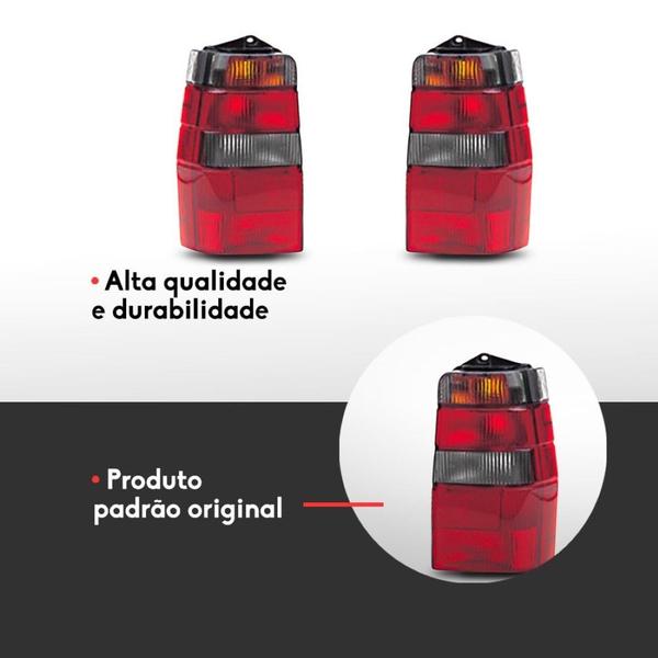 Imagem de Lanterna Fiat Fiorino Elba 86 87 a 97 Bicolor Fume Escolha