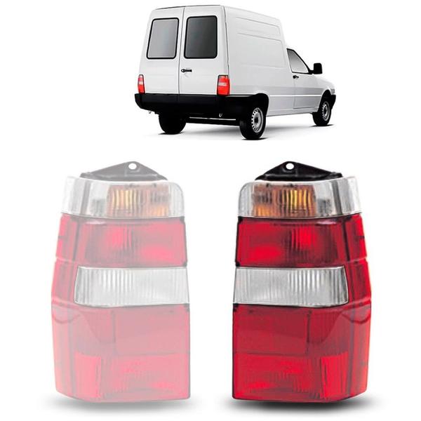 Imagem de Lanterna Fiat Fiorino Elba 86 a 97 Bicolor Cristal Escolha