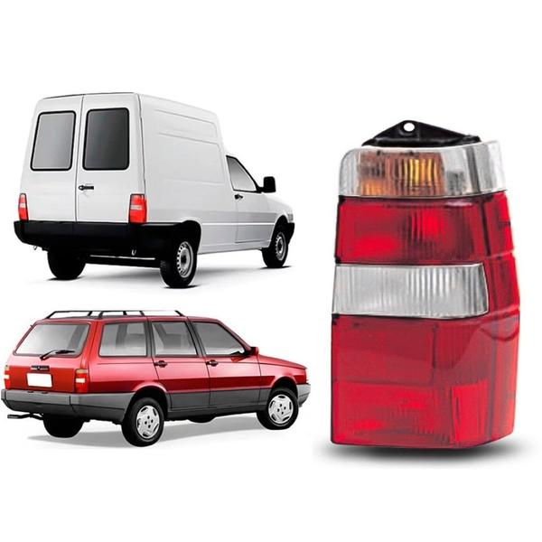 Imagem de Lanterna Fiat Fiorino Elba 86 a 97 Direita Bicolor Cristal