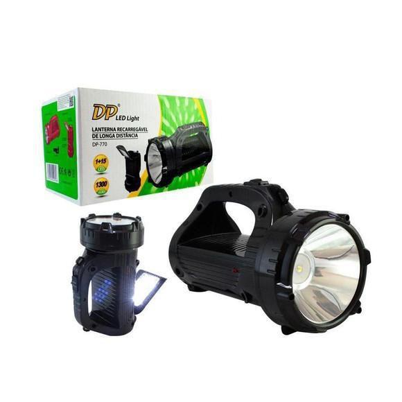 Imagem de Lanterna Holofote 15 Led Recarregável 2 Funções Dp-770