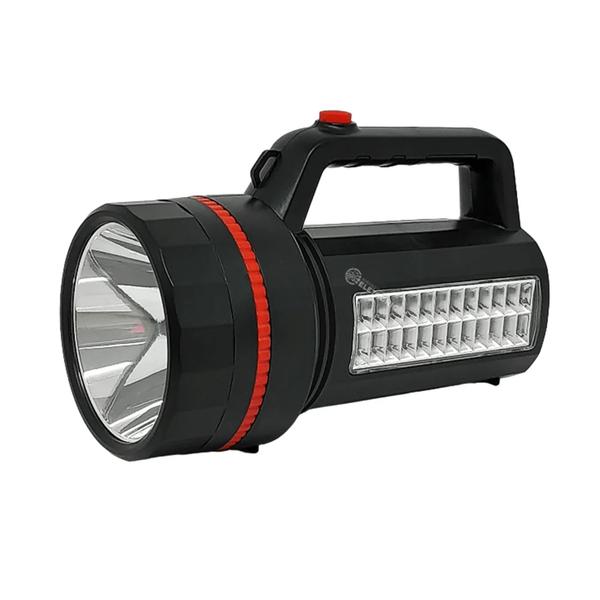 Imagem de Lanterna Holofote LED De Mão 100W + 24SMD Super Potente Bateria Recarregável Bivolt DP7332A