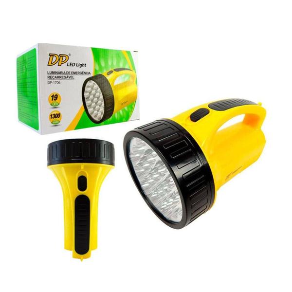 Imagem de Lanterna Holofote Recarregável Bivolt 19 Led DP Light - Dp led light