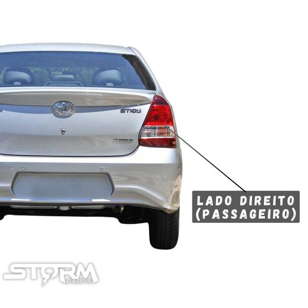 Imagem de Lanterna Lado Direito Passageiro Toyota Etios Sedan Ano 2013 a 2020 luz freio 1.5 16v X Plus Xls Platinum White Pack Xs 