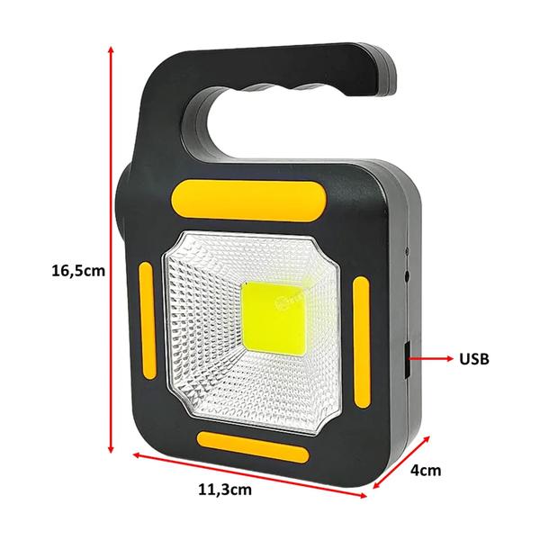 Imagem de Lanterna Lampião Luz De Emergência Carregamento Solar ou Cabo USB  Luz Led Lateral Potente  JY859