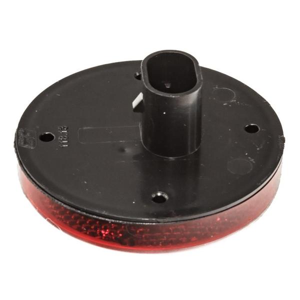 Imagem de Lanterna Lateral Frontal Redonda Led Vermelho Bivolt Modelo Randon 66mm Sem Suporte Com Plug - GF7.118.13VM