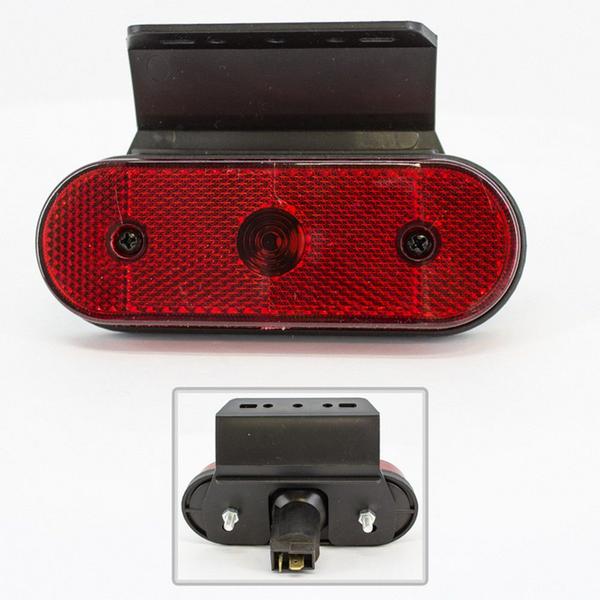Lanterna lateral universal com soquete e suporte tipo Facchini - Vermelho - Pradolux Imagem de Lanterna lateral universal com soquete e suporte tipo Facchini - Vermelho