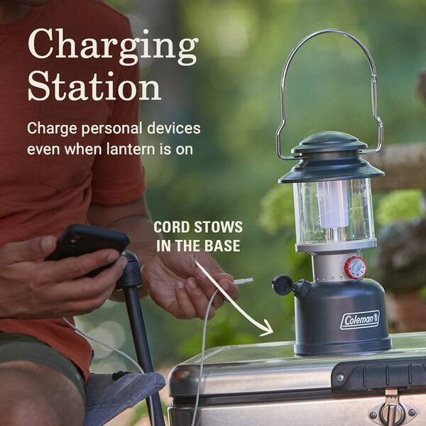 Lanterna LED Coleman Classic Recharge 800 lúmens com bateria