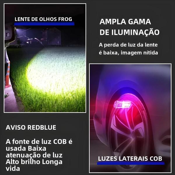 Imagem de Lanterna LED de Emergência Super Brilhante com Ímã, Alarme SOS e Banco de Potência