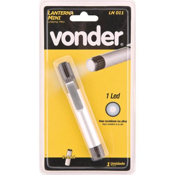 Imagem de Lanterna led ln011 mini corpo aluminio 1AAA - Vonder