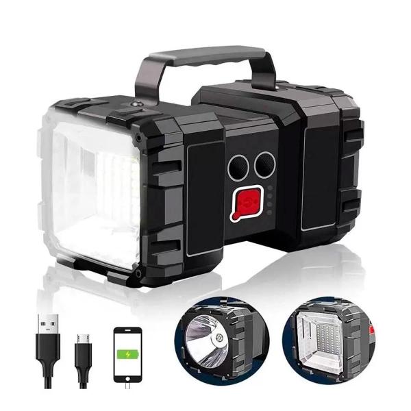 Lanterna Led Multifuncional Recarregável Tática Potente Mini - Guiro Imagem de Lanterna Led Multifuncional Recarregável Tática Potente Mini