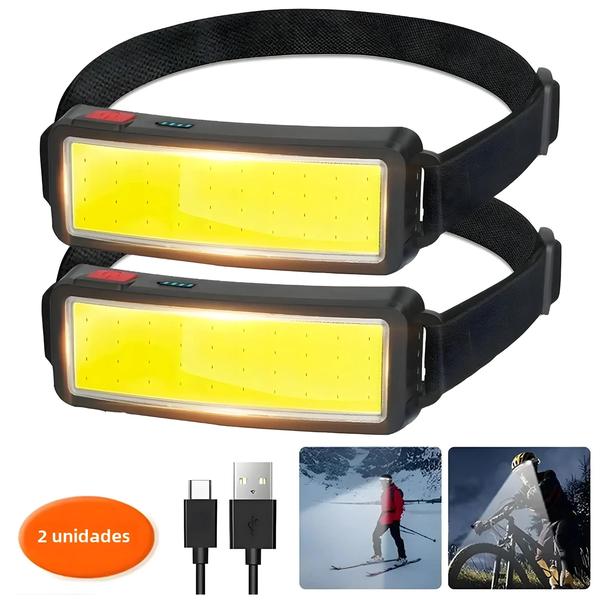 Imagem de Lanterna LED Recarregável COB - 3 Modos - Ideal para Pesca, Camping e Emergências