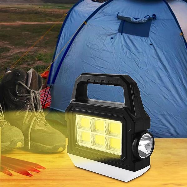 Imagem de lanterna LED  Solar ou cabo de carregamento Iluminação De Emergência USB Luz Lateral XF528A