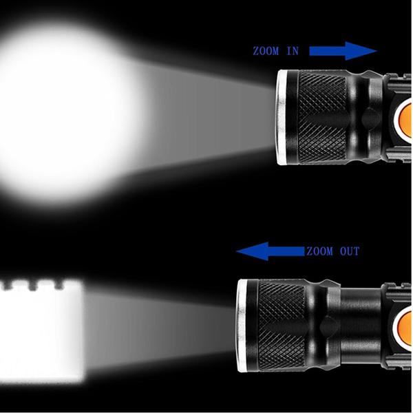 Imagem de Lanterna LED T6 Recarregável USB Para Casa Esporte 98000W - 55616