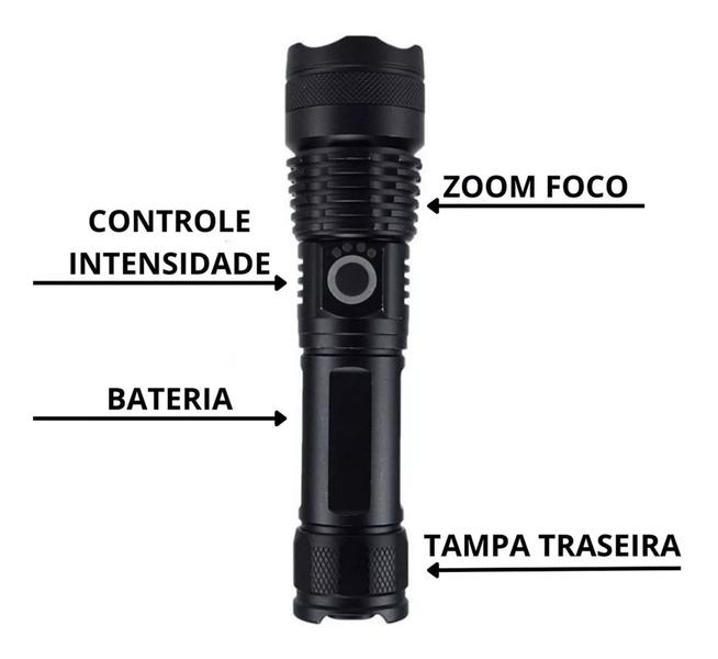 Imagem de Lanterna Led Tática Militar T9 Original Ultra Potente - LANTERNA T9 Sitio Fazenda