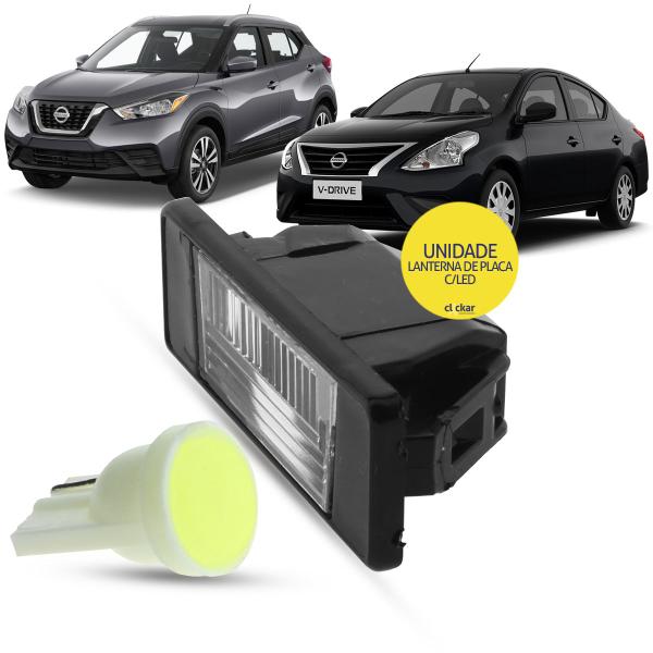 Imagem de Lanterna Luz de Placa + LED Nissan Versa 2012 a 2019 Kicks 2016 2017 2018 2019 2020 2021