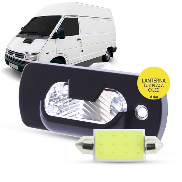 Imagem de Lanterna Luz De Placa + LED Renault Trafic 1994 a 2002 Chevrolet SpaceVan Trafic 1992 a 1998