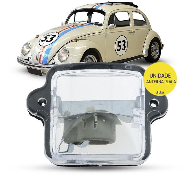 Imagem de Lanterna Luz De Placa Volkswagen Fusca Todos 1969 a 1996 Fusquinha Fuscão Fafa Itamar