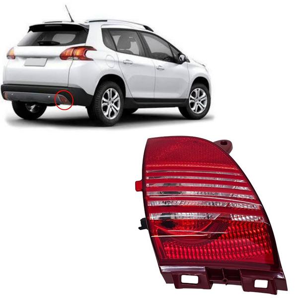 Imagem de Lanterna Luz Ré Parachoque Traseiro Peugeot 2008 2016 2017 2018 2019 Lado Direito Original