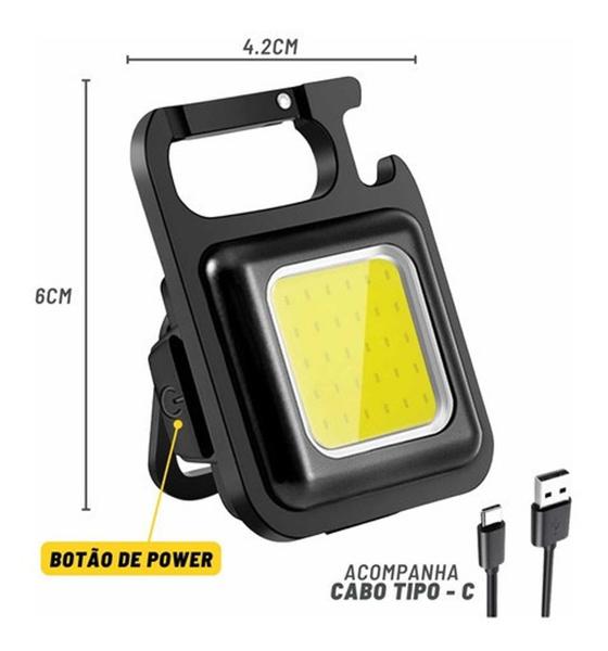 Imagem de Lanterna Multifuncional Mine Chaveiro Luz Led