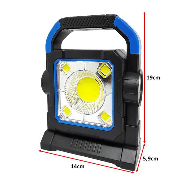 Imagem de Lanterna Multifuncional Solar Ou Cabo 3 Níveis Luminosidade Recarregável HC7078A