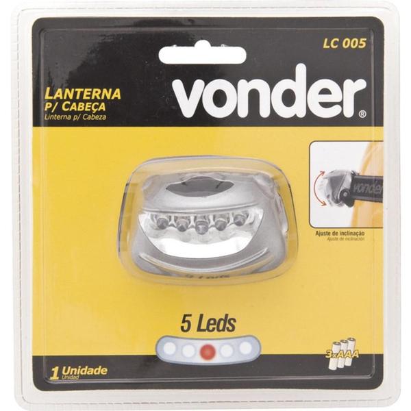 Imagem de Lanterna para cabeça 5 leds - LC005 - Vonder