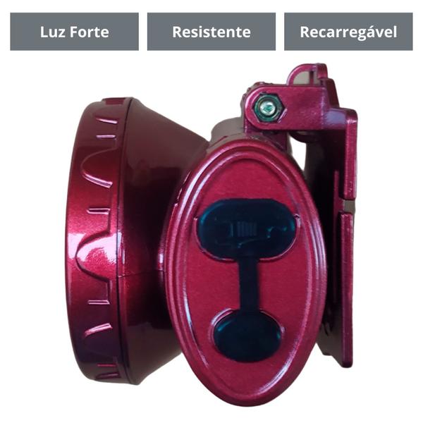 Lanterna para Cabeça Led Potente e Eficiente 6500K Recarregavel Resistente a Suor 2 Modos de Iluminação - Altomex Imagem de Lanterna para Cabeça Led Potente e Eficiente 6500K Recarregavel Resistente a Suor 2 Modos de Iluminação