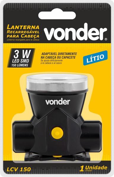 Imagem de Lanterna Para Cabeca Recar Lcv150 Vonder