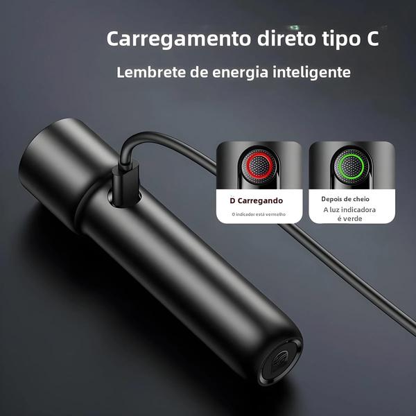 Imagem de Lanterna Portátil LED Recarregável Philips 2024 - Ideal para Camping, Caminhadas e Autodefesa