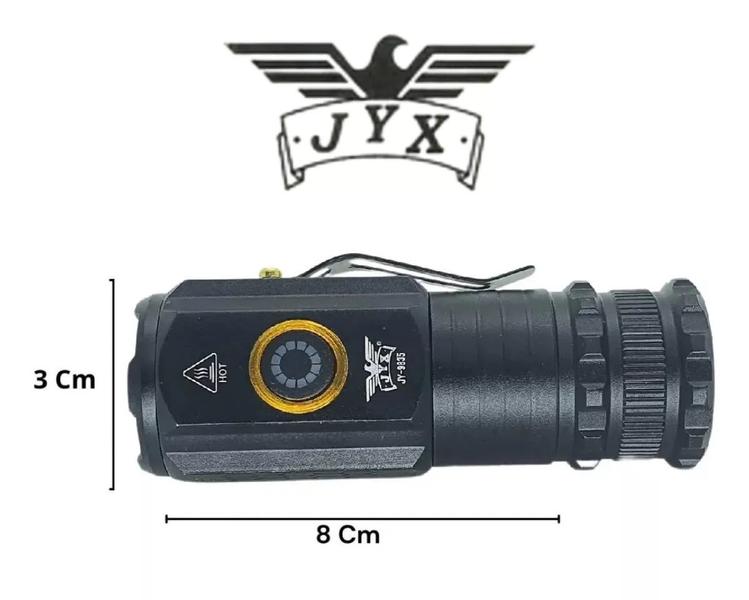 Imagem de Lanterna Recarregável Multi-funcional LED T12 Longo Alcance Tática Militar Pesca Potente Original JWS JY9835