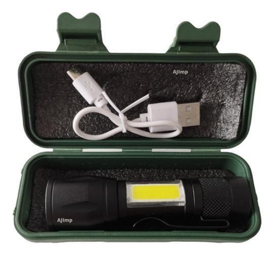 Imagem de Lanterna Recarregavel Usb Para Carregar Celular Cree Led T6