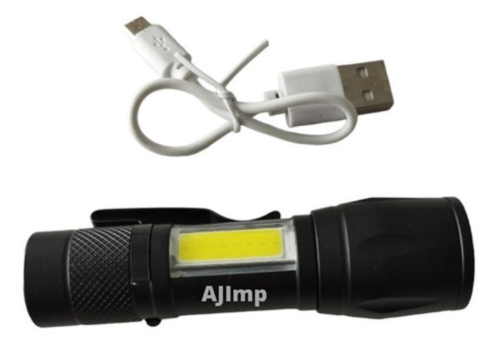 Imagem de Lanterna Recarregavel Usb Para Carregar Celular Cree Led T6