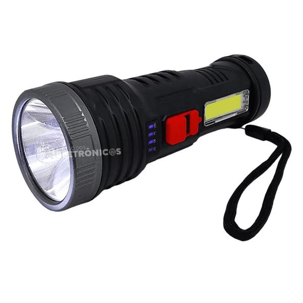 Imagem de Lanterna Recarregavel Via Usb Ilumina Led Bem Longe Potente LT8931