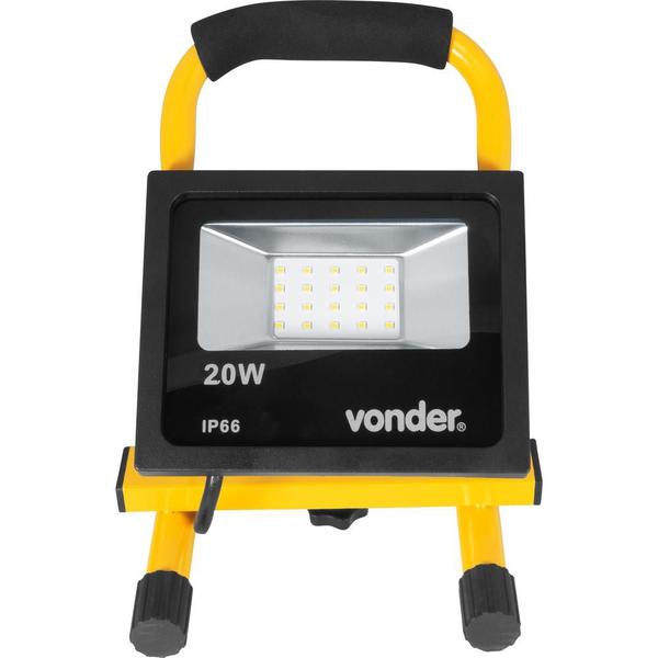 Lanterna Refletora com Suporte 20 W Vonder Imagem de Lanterna Refletora com Suporte 20 W Vonder