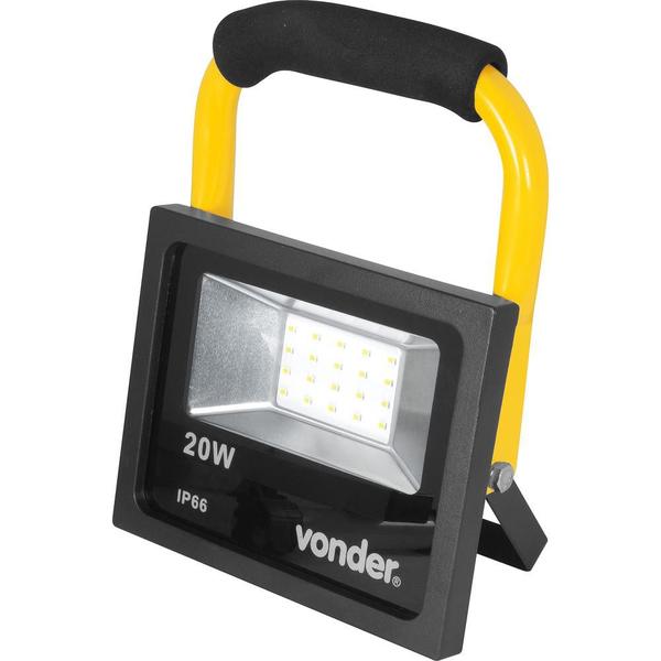 Lanterna Refletora com Suporte 20 W Vonder Imagem de Lanterna Refletora com Suporte 20 W Vonder