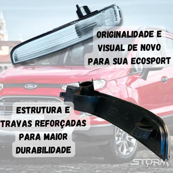 Imagem de Lanterna Seta Ford Ecosport 2013 a 2017 Lado Direito Passageiro sinal repetidor retrovisor